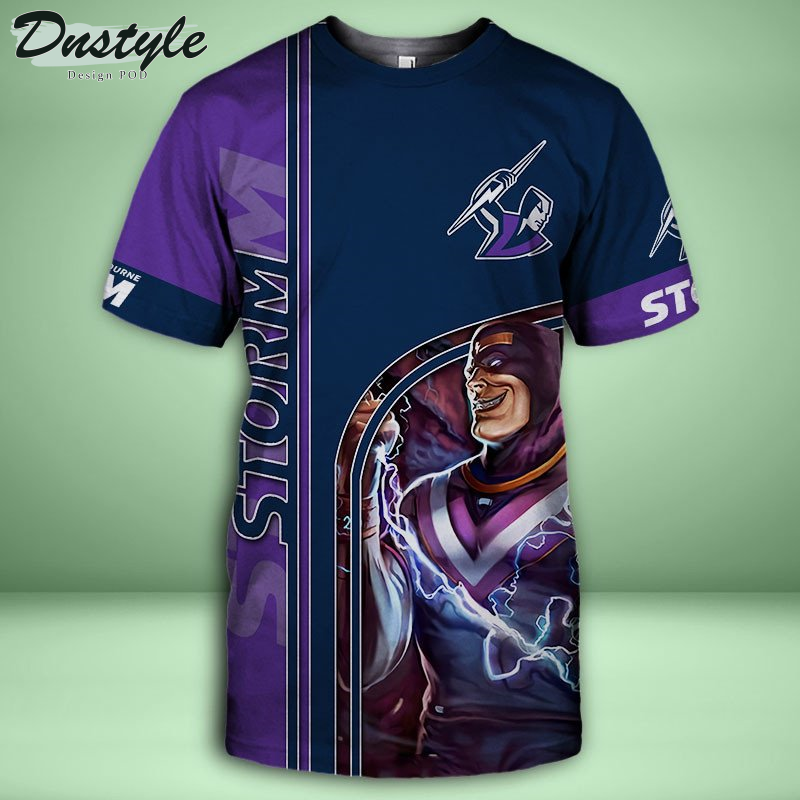 Melbourne Storm 3D Tshirt Hoodie Polo Sweatshirt