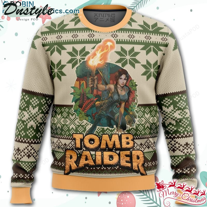 Tomb Raider Alt Ugly Christmas Wool Sweater