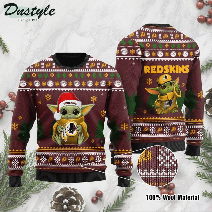Yoda Baby Love Washington Redskins Ugly Sweater