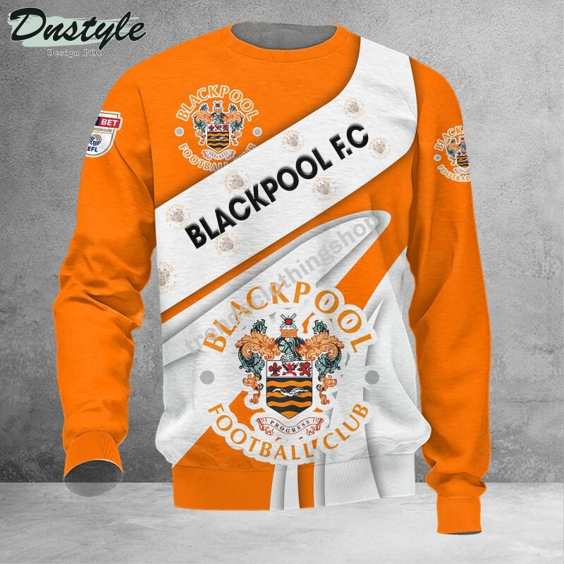 Blackpool F.C 3d all over printed hoodie tshirt