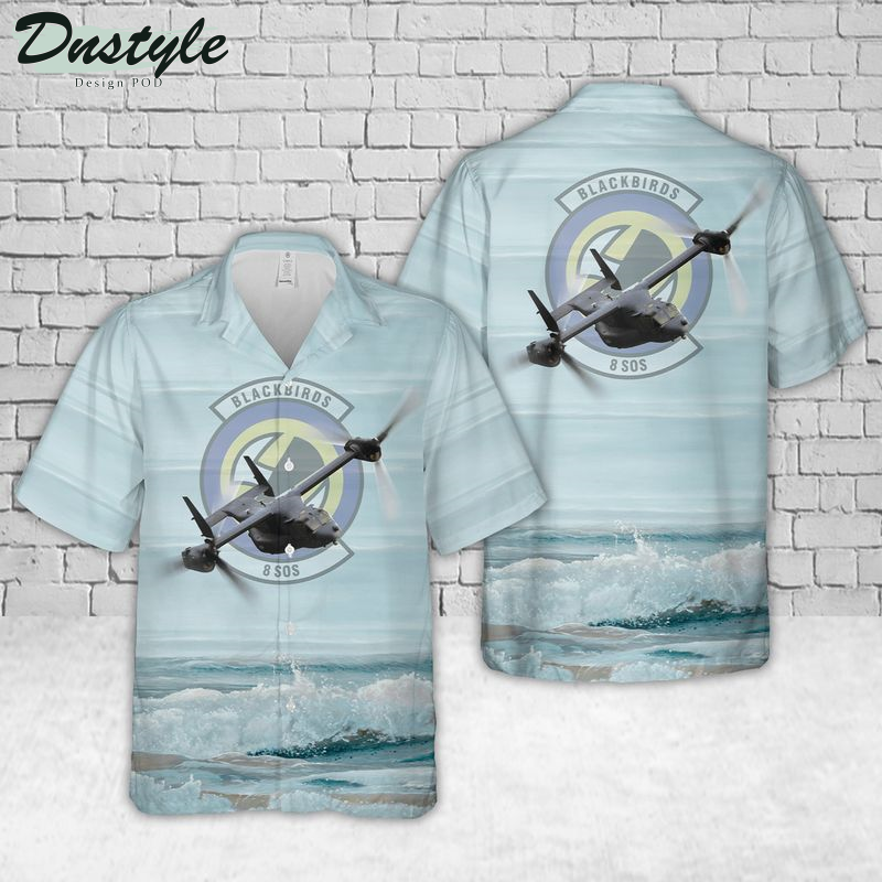 USAF 8th Special Operations Squadron CV-22 Osprey Hawaiian Shirt
