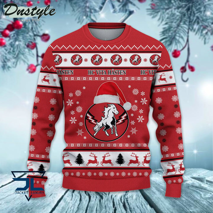 HC Vita Hästen santa hat ugly christmas sweater