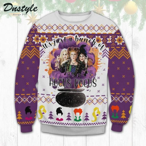 It's Just A Bunch Of Hocus Pocus Christmas Ugly Sweater