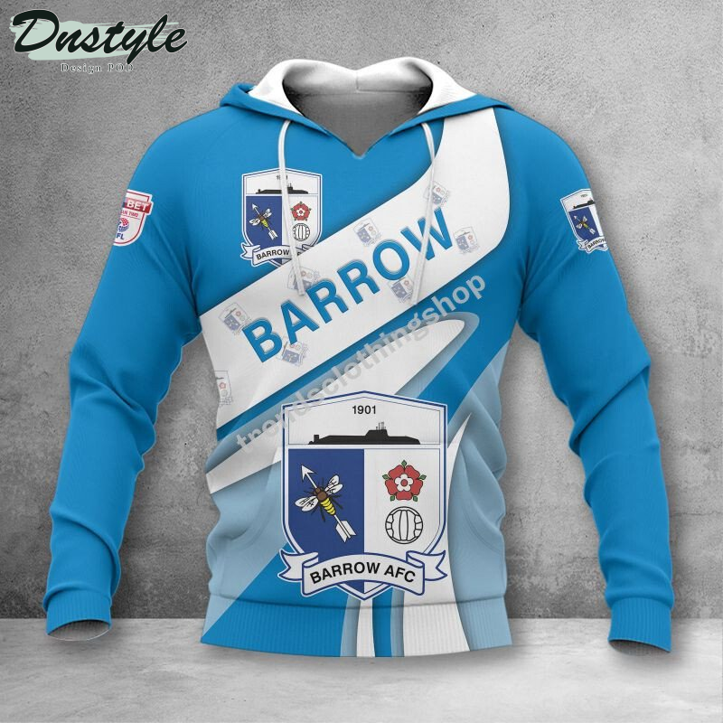 Barrow AFC 3d all over printed hoodie tshirt