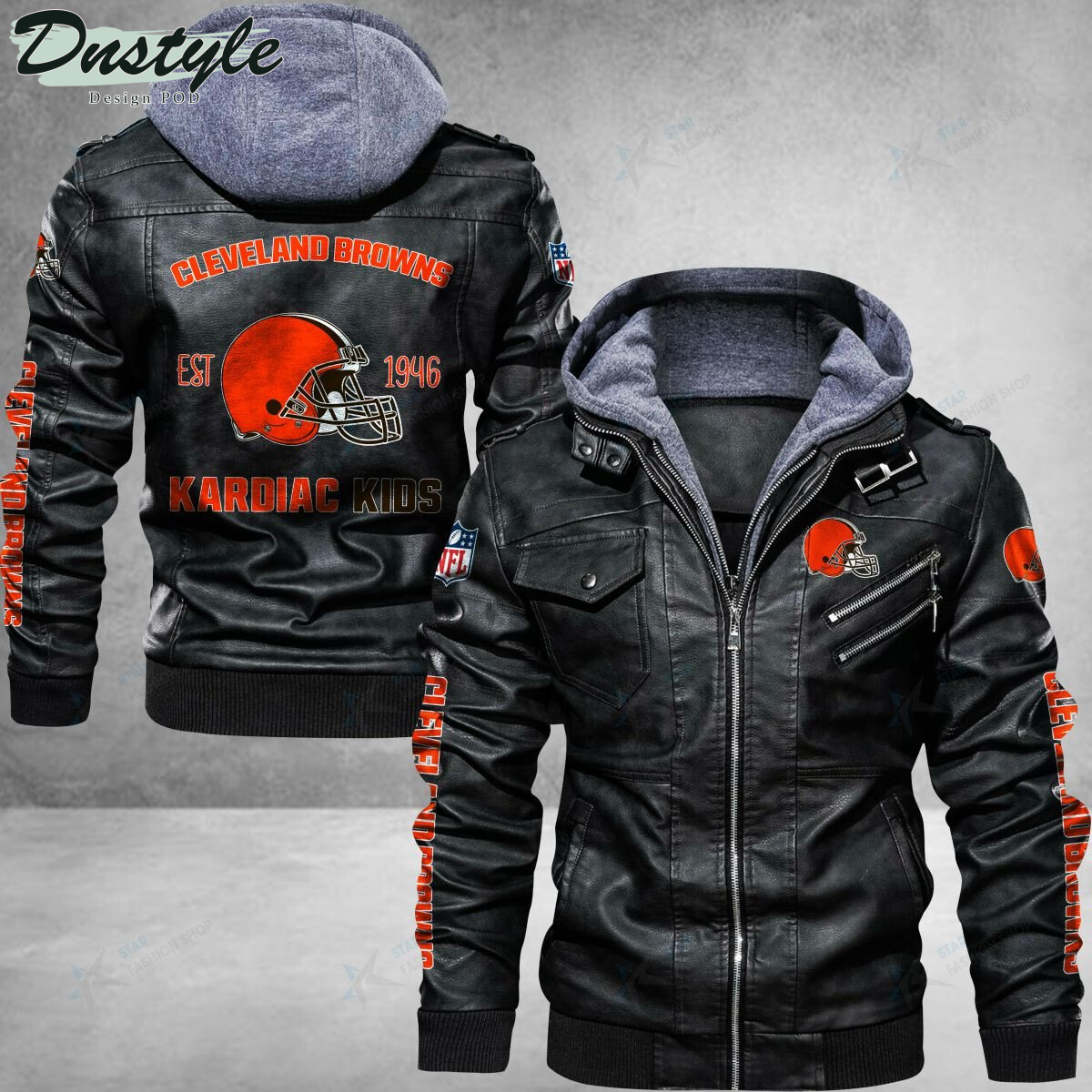 Cleveland Browns Kardiac Kids Leather Jacket