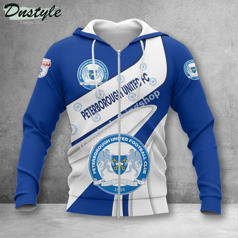 Peterborough United F.C 3d all over printed hoodie tshirt