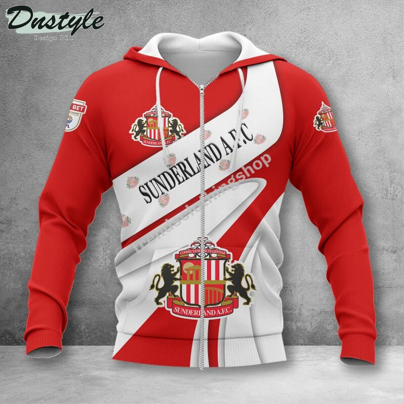 Sunderland A.F.C 3d all over printed hoodie tshirt