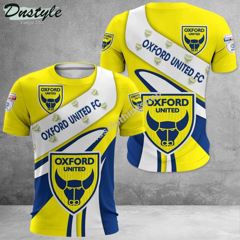 Oxford United F.C 3d all over printed hoodie tshirt