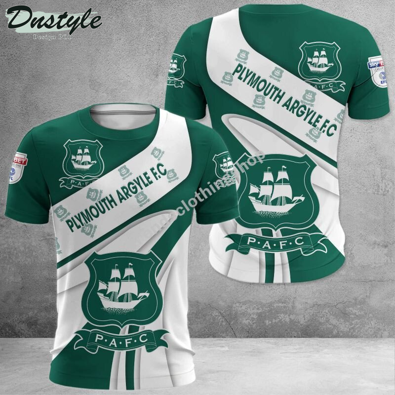 Plymouth Argyle F.C 3d all over printed hoodie tshirt