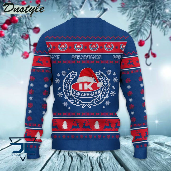 IK Oskarshamn santa hat ugly christmas sweater