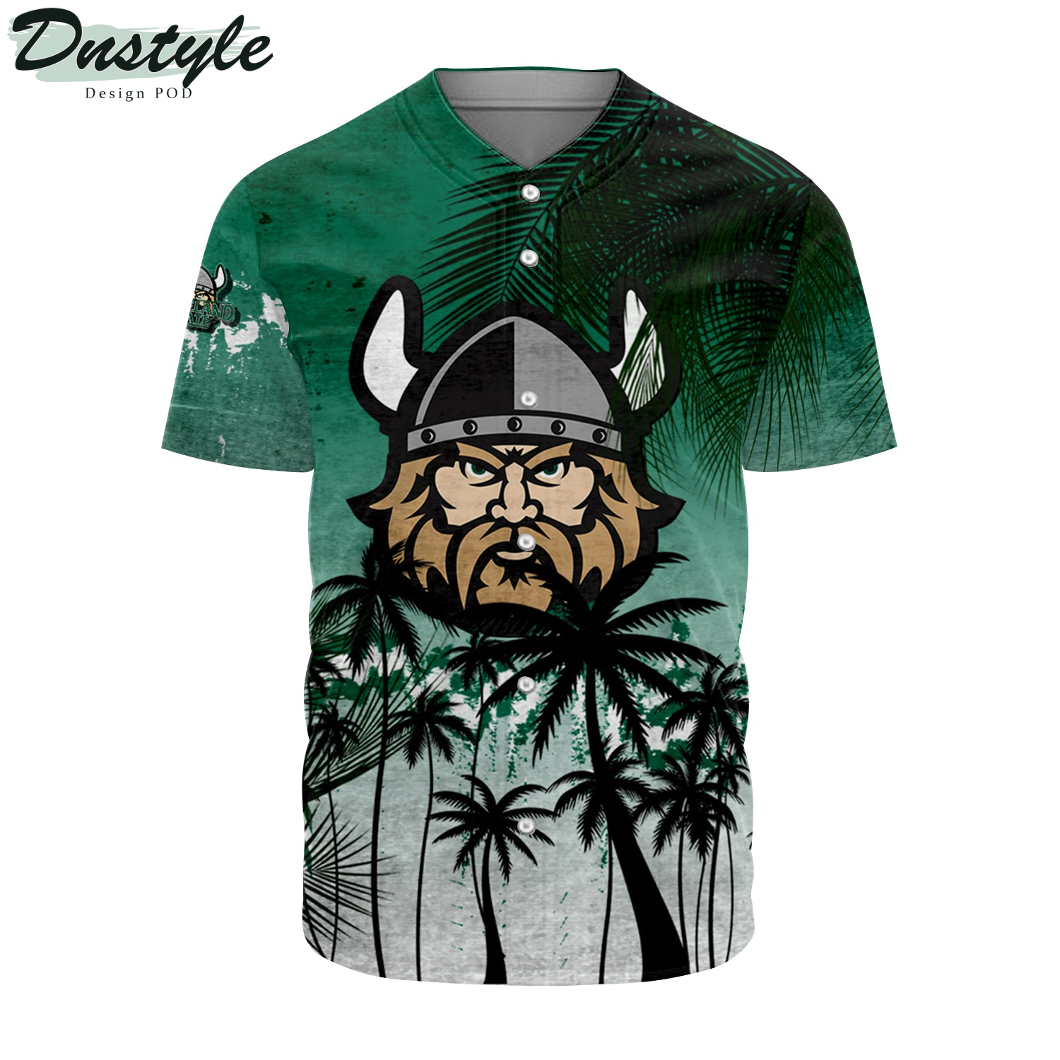 Colgate Raiders Coconut Tree Tropical Grunge Baseball Jersey