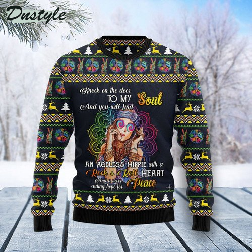 Hippie Girl Ugly Christmas Sweater