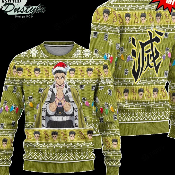 Kimetsu No Yaiba Gyomei Himejima Ugly Christmas Sweater