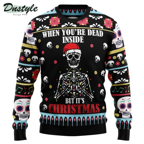 Skull Christmas Inside Ugly Christmas Sweater