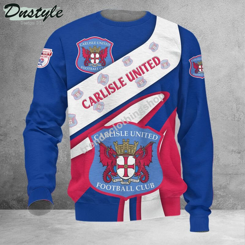 Carlisle United 3d all over printed hoodie tshirt