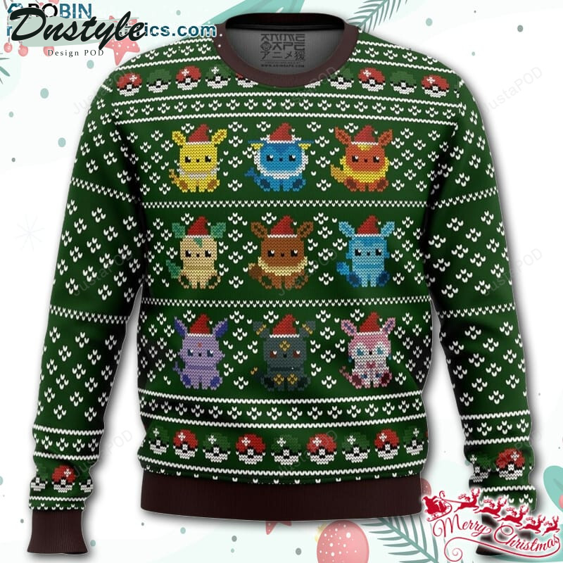 Pokemon Gengar Ghosts Ghastly Haunter Ugly Christmas Wool Sweater