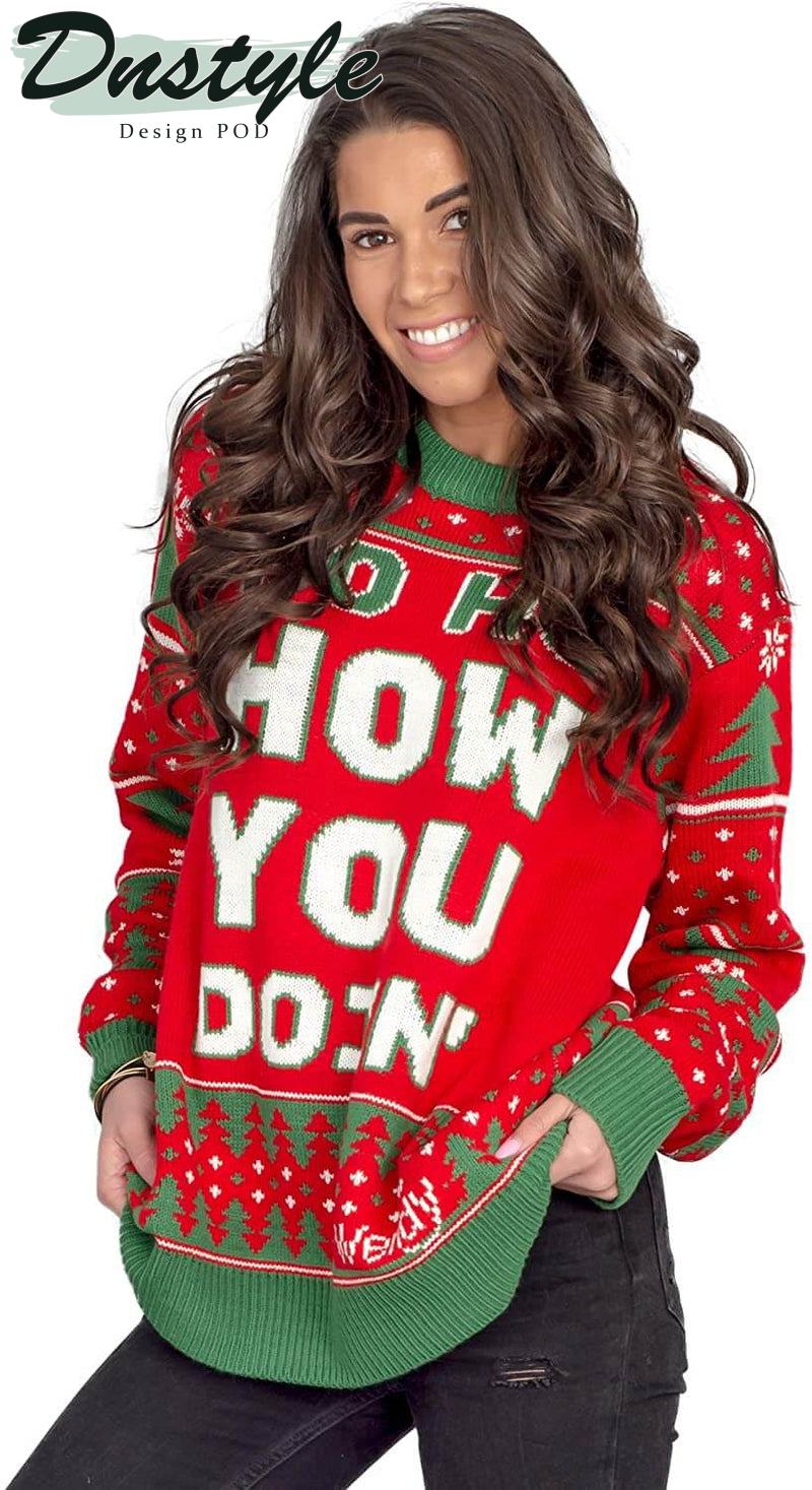 Wendy Williams Red HO HO How you Doin’ Ugly Sweater