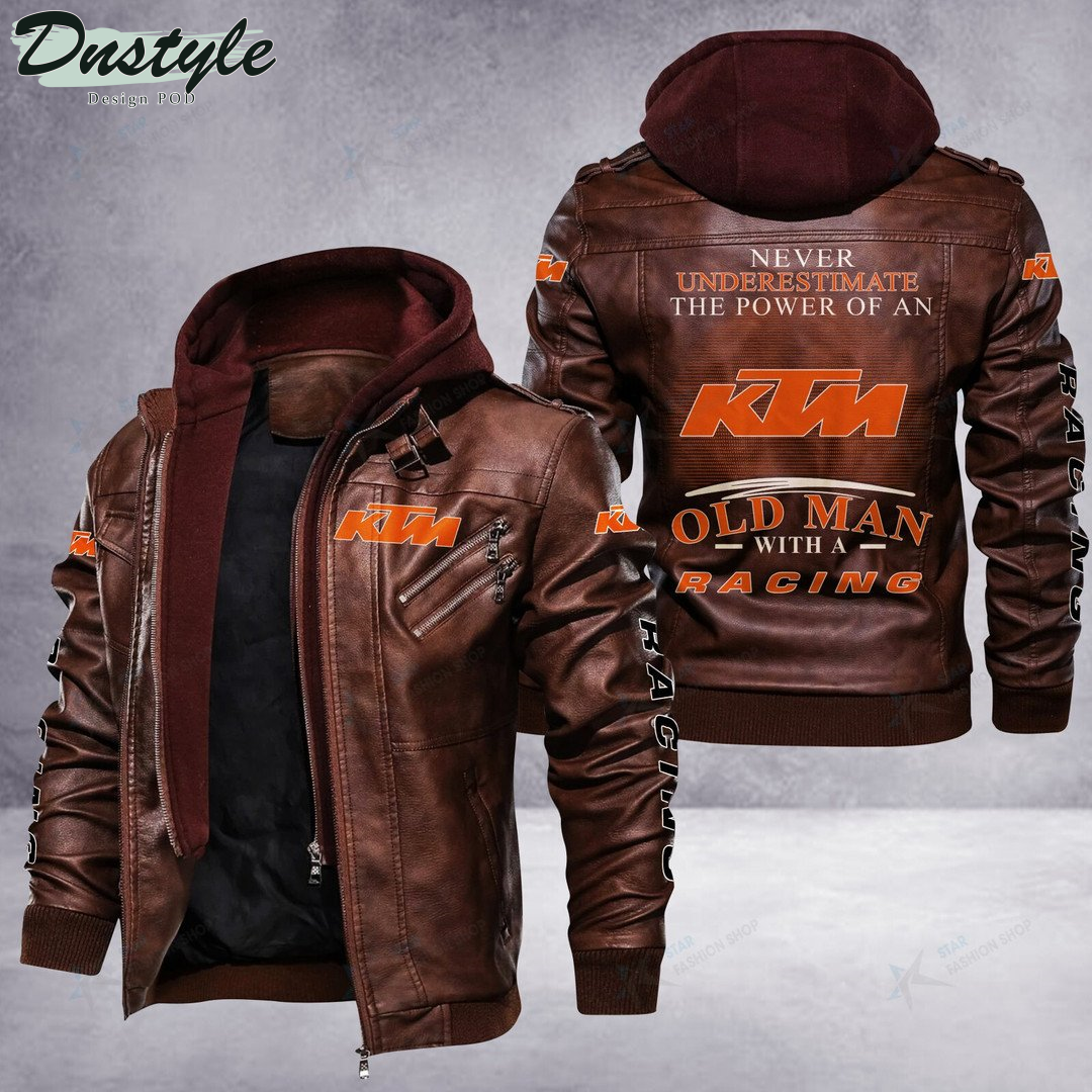 KTM never underestimate the power of an old man leather jacket