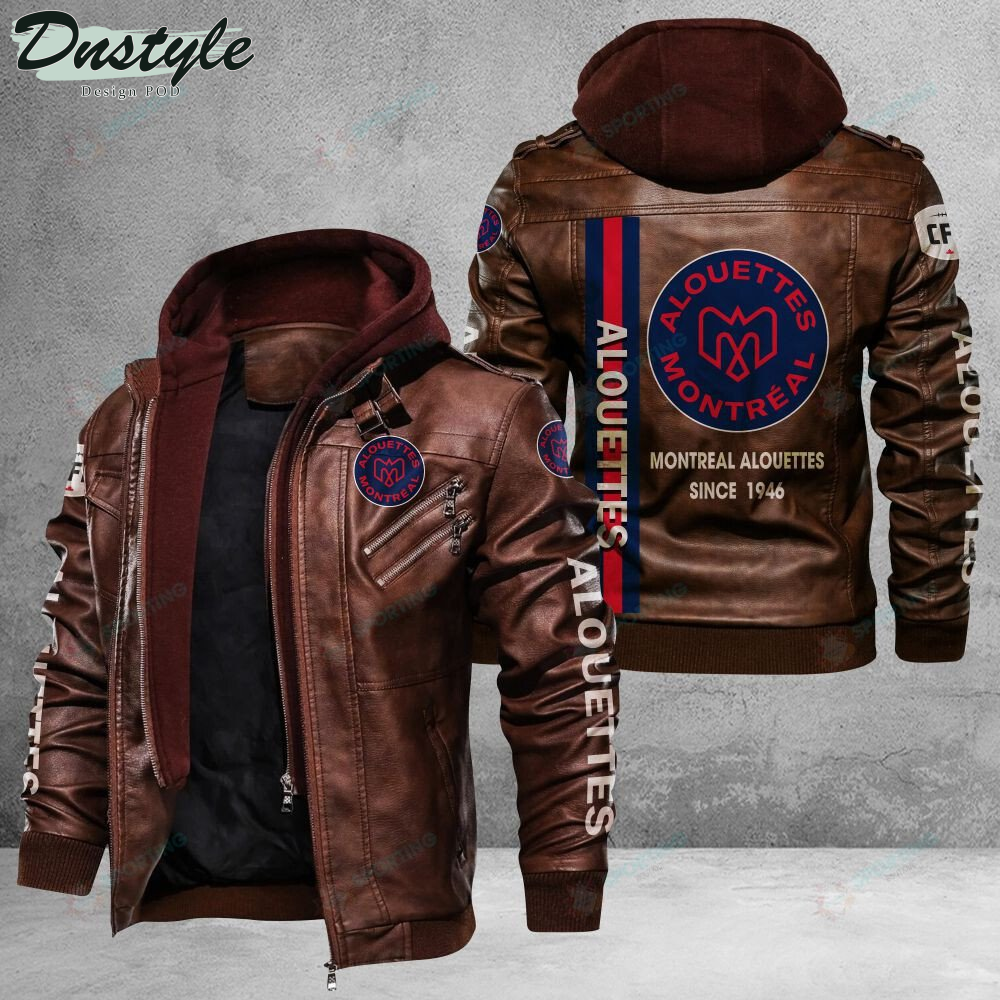 Canada Montreal Alouettes Since 1930 leather jacket