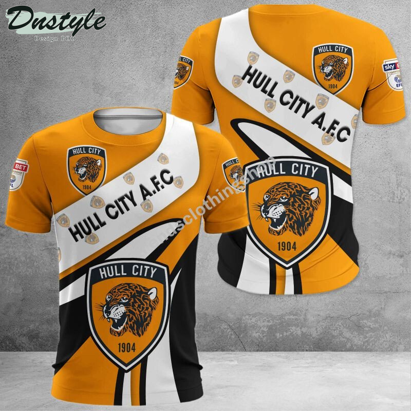 Hull City 3d all over printed hoodie tshirt