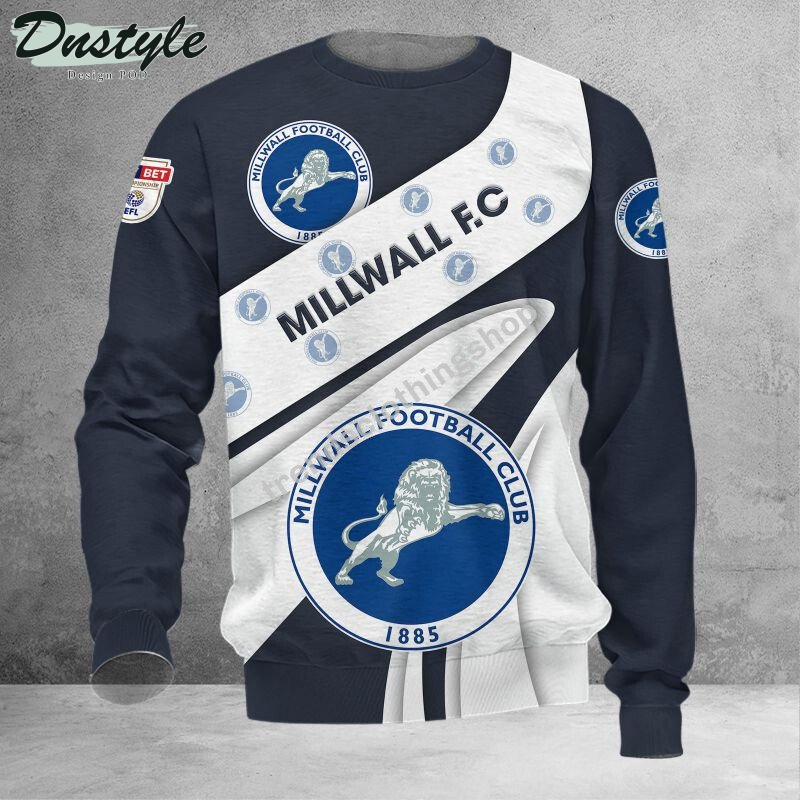 Millwall F.C 3d all over printed hoodie tshirt