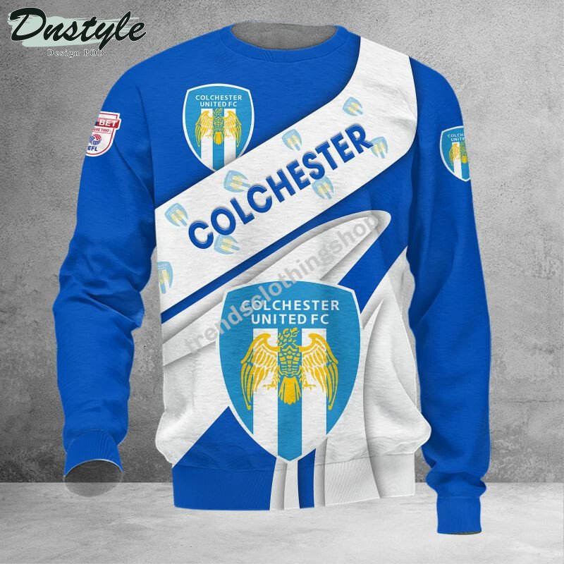 Colchester United 3d all over printed hoodie tshirt