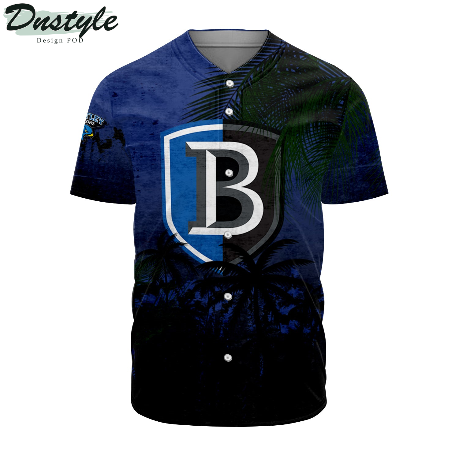 Bethune-Cookman Wildcats Coconut Tree Tropical Grunge Baseball Jersey