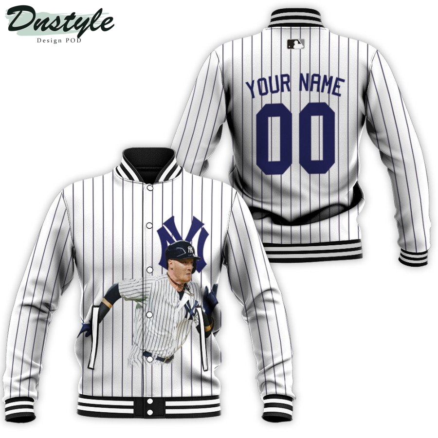 New York Yankees Clint Frazier 77 2020 MLB White Custom Number Name Baseball Jacket