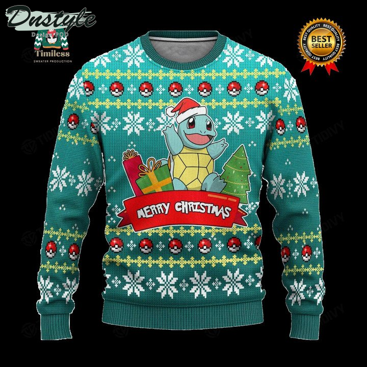 Pokemon Squirtle Movie Ugly Christmas Sweater