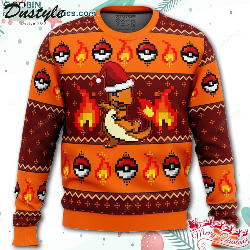 Pokemon Blaze Charizard Ugly Christmas Wool Sweater