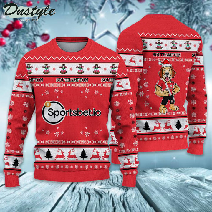 Southampton santa hat ugly christmas sweater