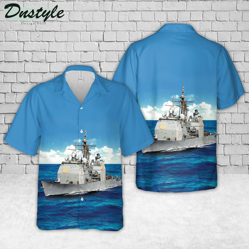 US Navy USS Vella Gulf Hawaiian Shirt