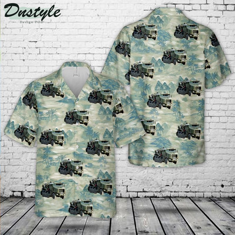 British Army HX58 Defence Vehicles Dynamics Hawaiian Shirt