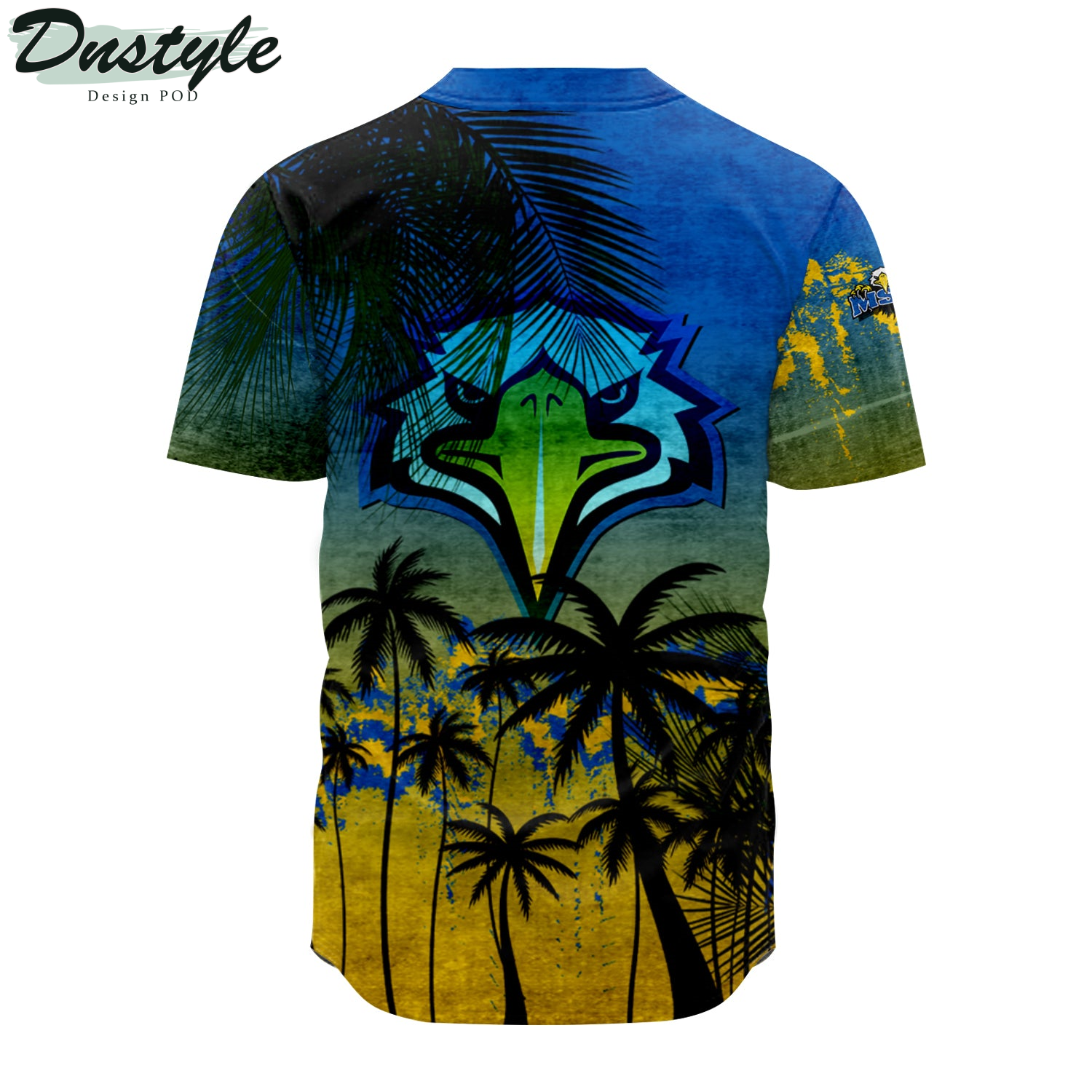 Morehead State Eagles Baseball Jersey Coconut Tree Tropical Grunge