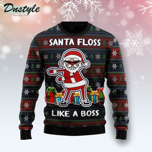 Santa Floss Ugly Christmas Sweater