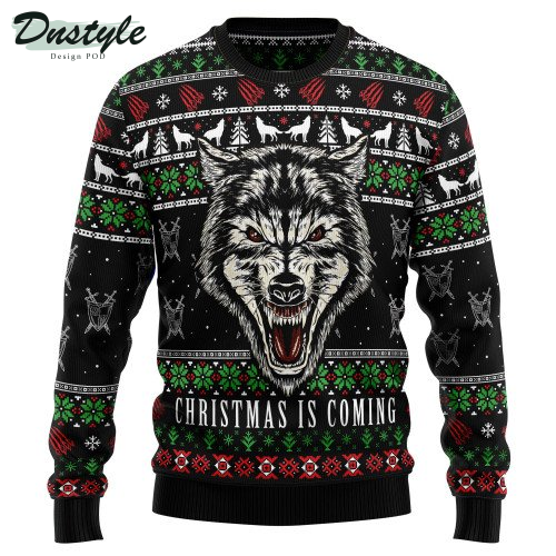 Awesome Wolf Ugly Christmas Sweater