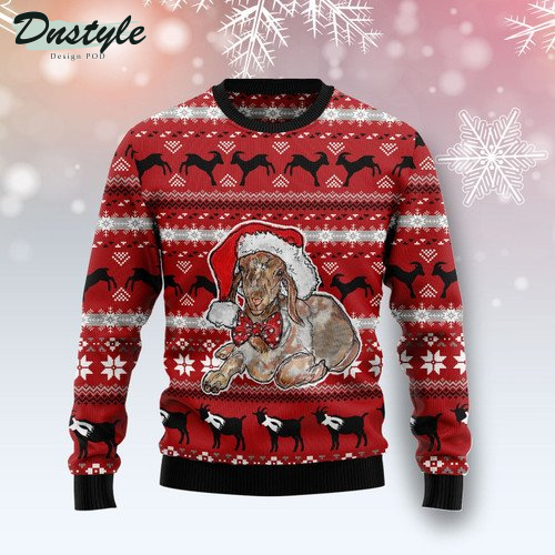 Santa Goat Ugly Christmas Sweater