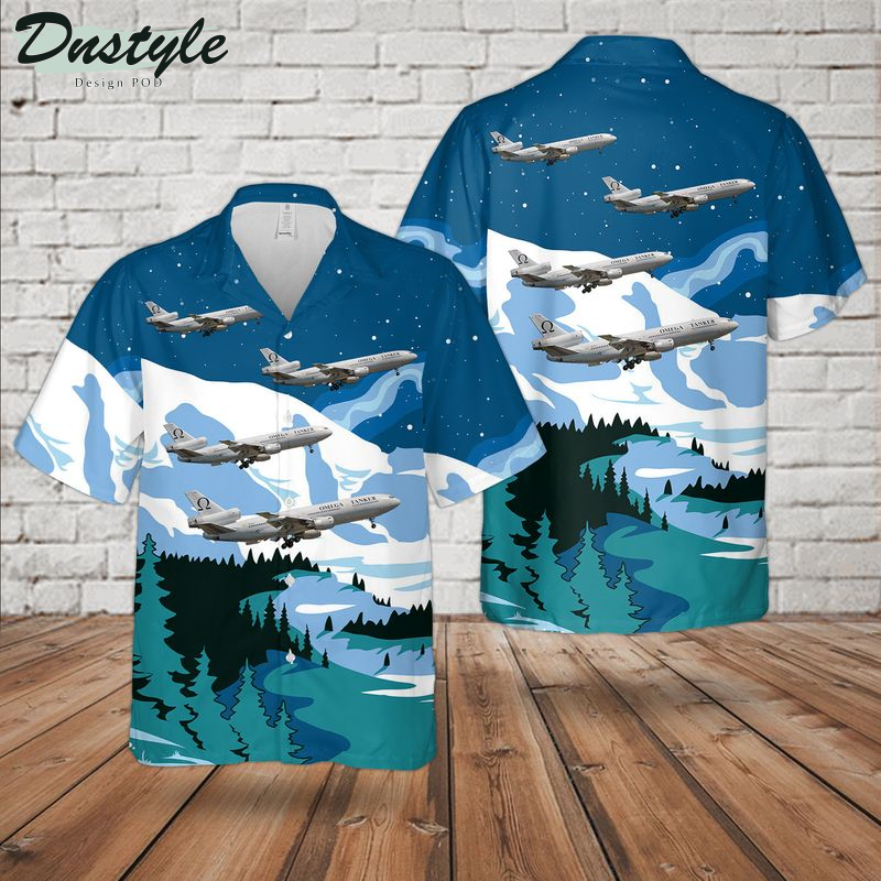 Omega Tanker McDonnell Douglas DC-10-40 Hawaiian Shirt