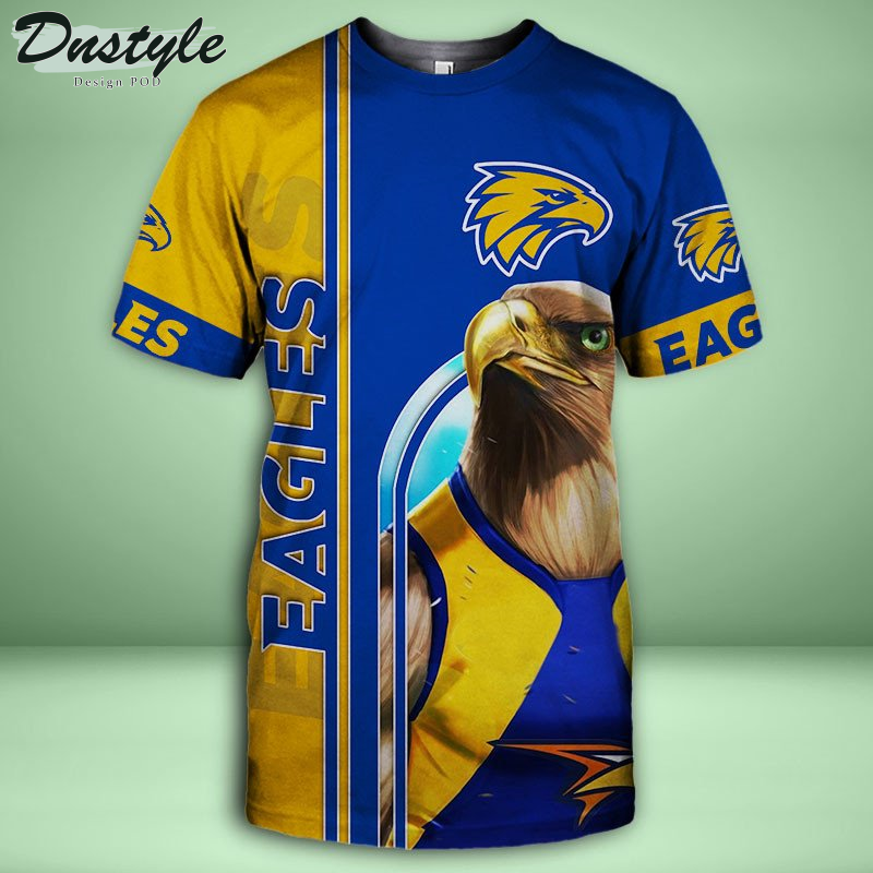 West Coast Eagles 3D Tshirt Hoodie Polo Sweatshirt