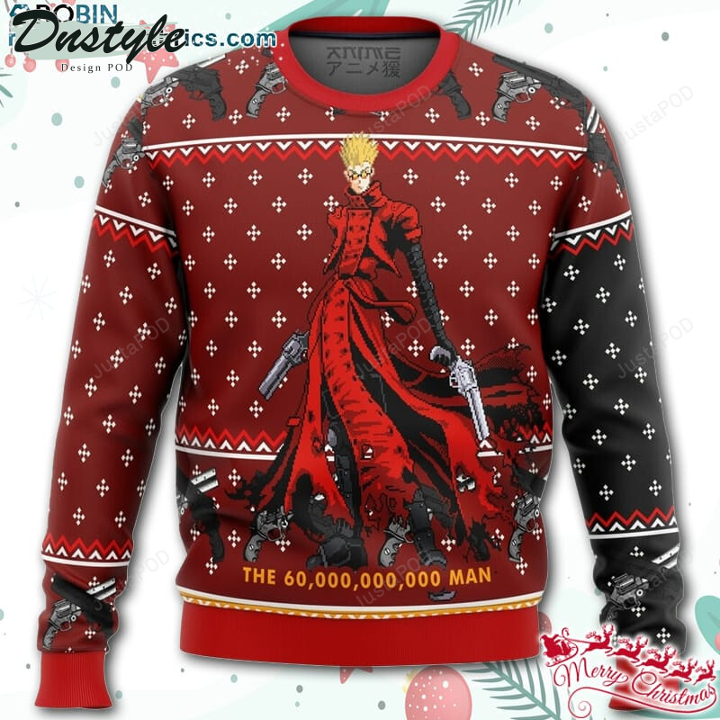 Trigun Vash the Stampede Ugly Christmas Wool Sweater