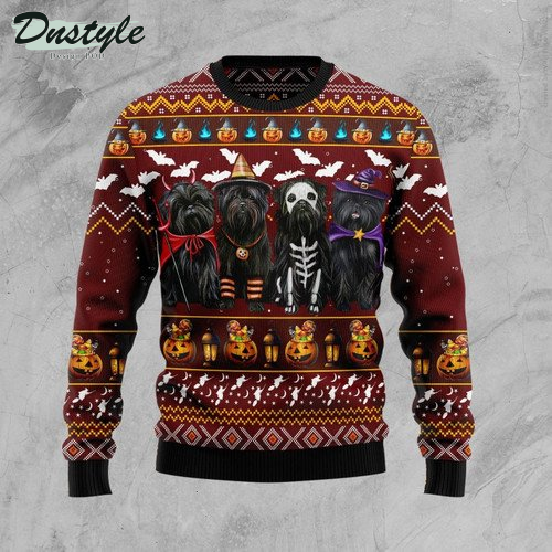 Affenpinscher Halloween Ugly Christmas Sweater