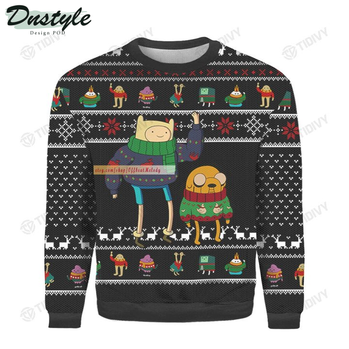 Finn And Jake Adventure Time Ugly Christmas Sweater