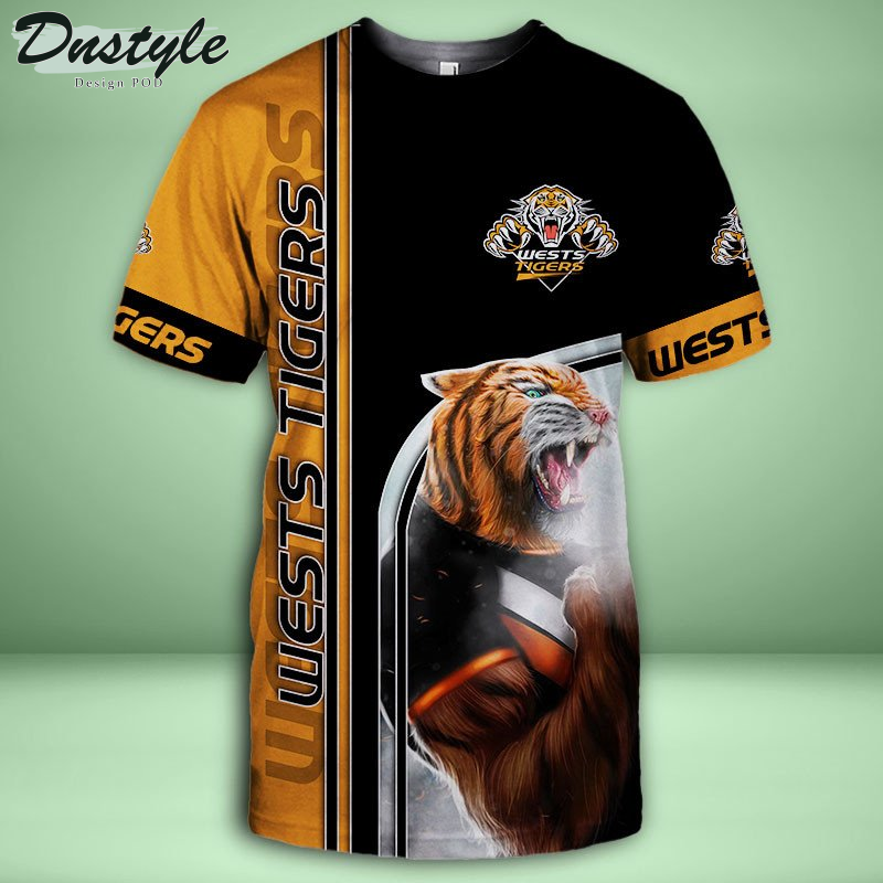 Wests Tigers 3D Tshirt Hoodie Polo Sweatshirt