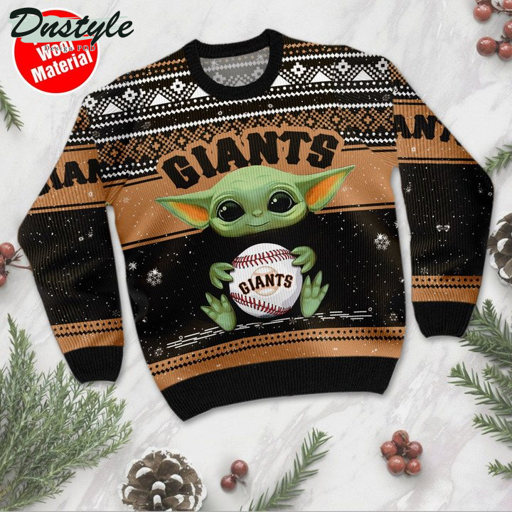 San Francisco Giants Baby Yoda Ugly Sweater