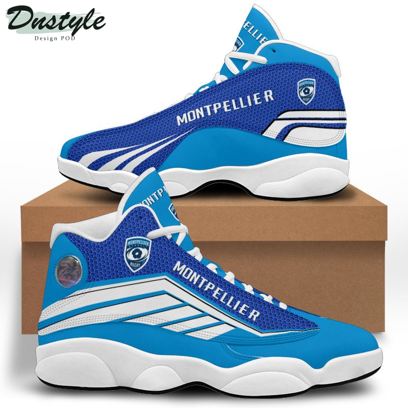 Montpellier Herault Rugby Blue Air Jordan 13 Shoes Sneakers