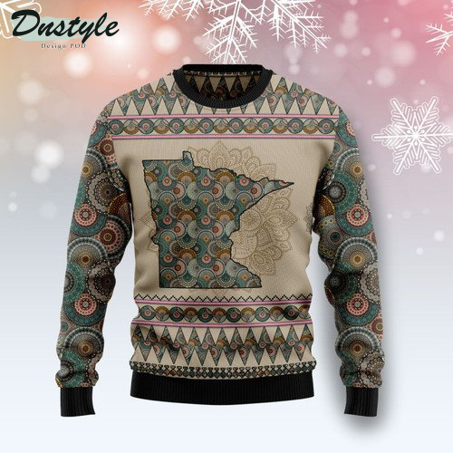 Minnesota Mandala Ugly Christmas Sweater