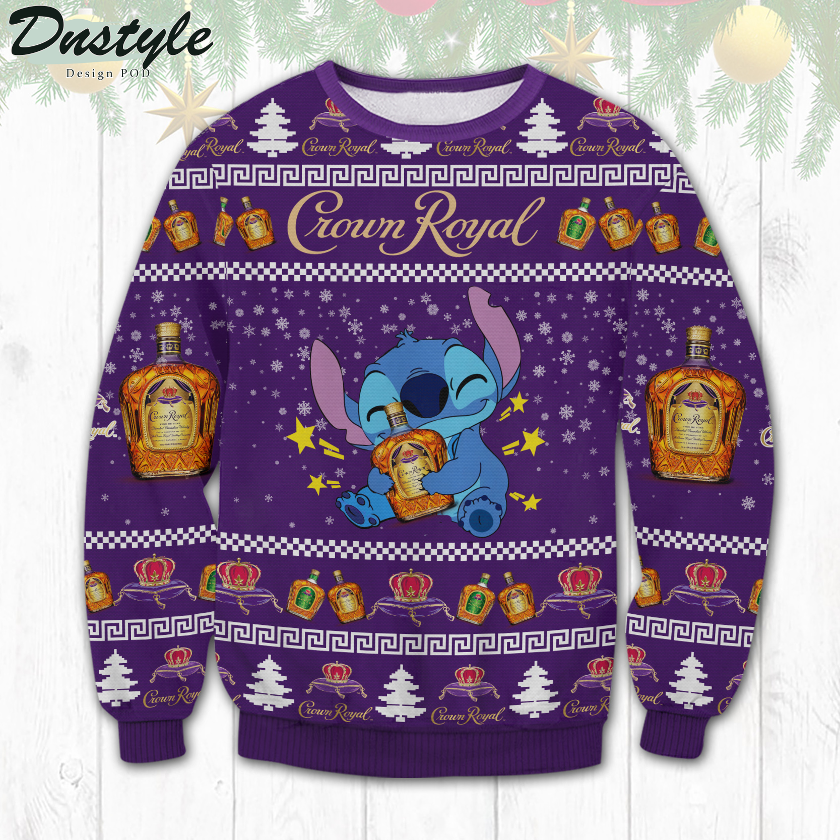 Crown Royal Stitch Ugly Christmas Sweater