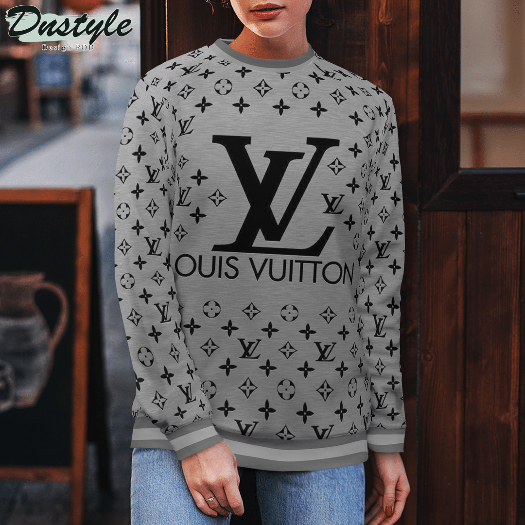 Louis Vuitton Grey ugly sweater and legging