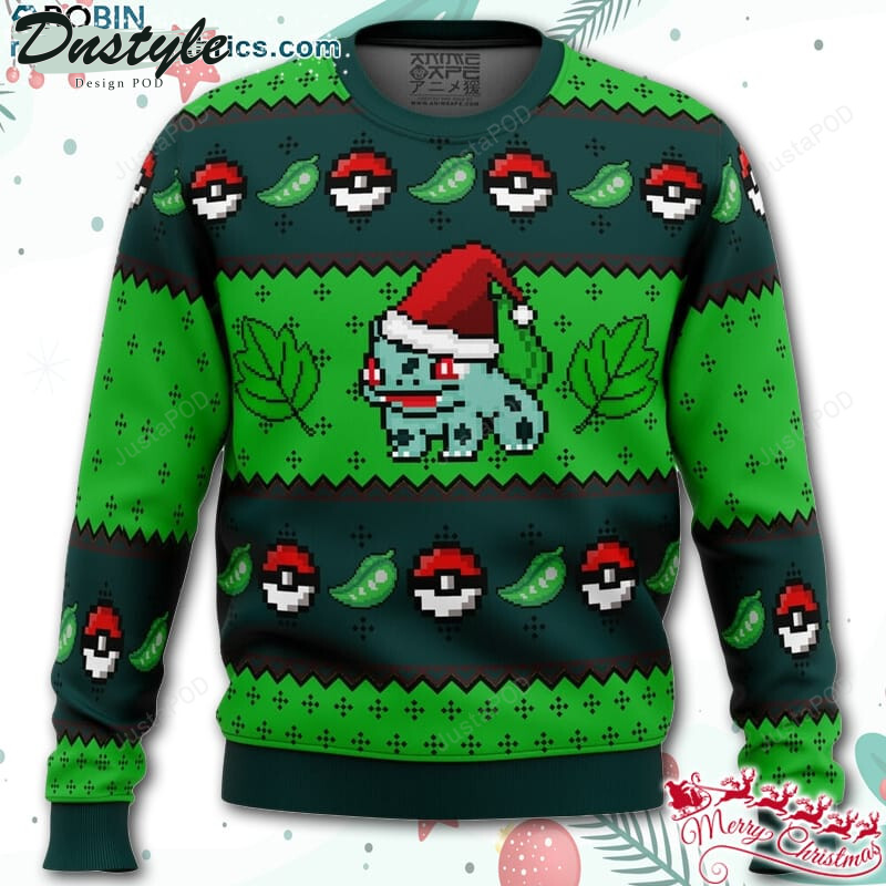 Pokemon Bulbasaur Ugly Christmas Wool Sweater