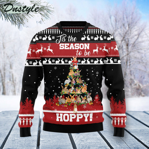 Rabbit Christmas Tree Ugly Christmas Sweater